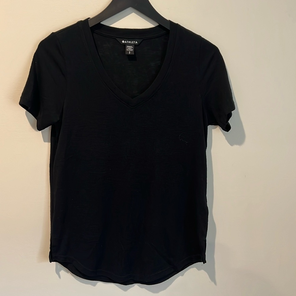Athleta women’s black tshirt size small